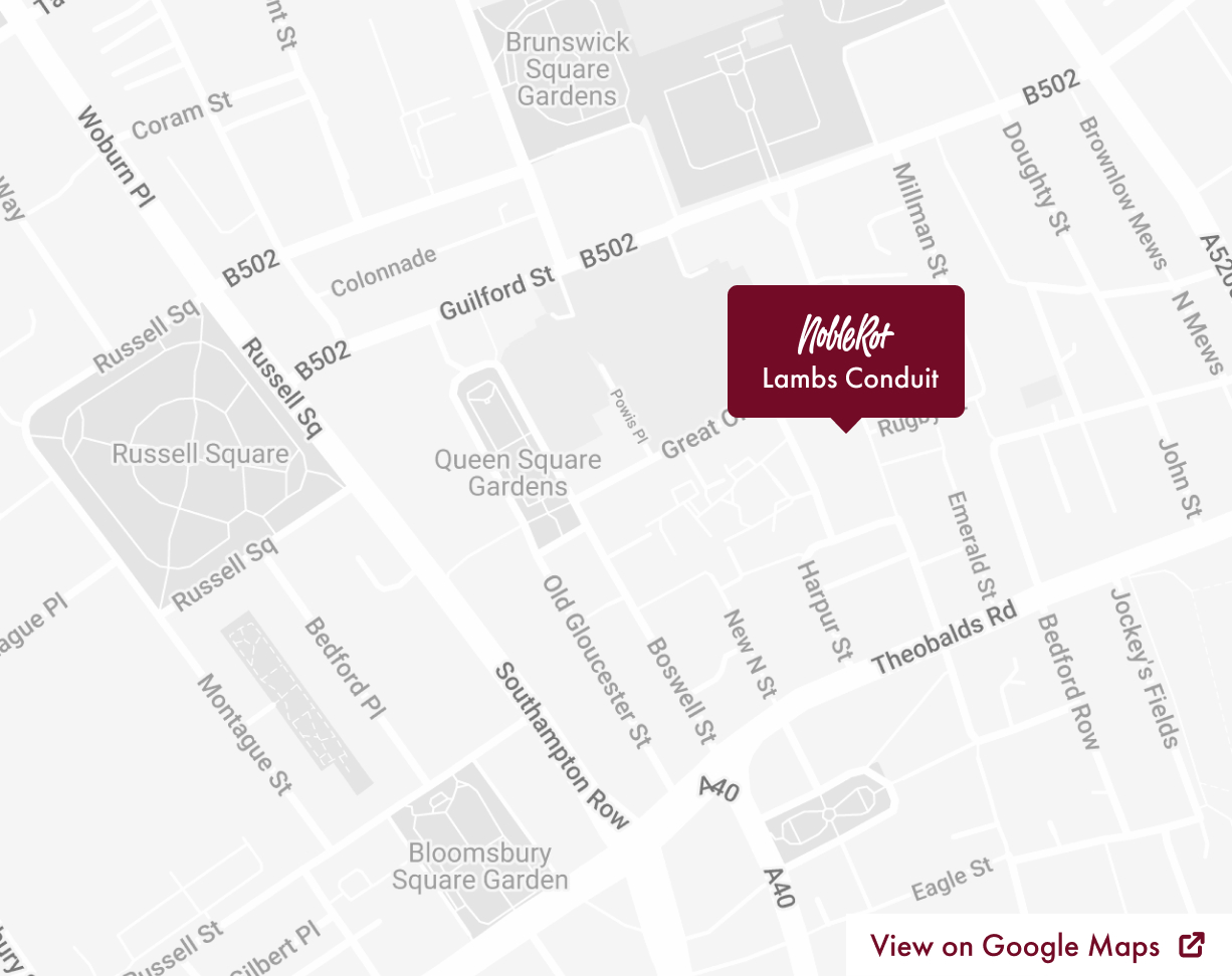 Map of Noble Rot Wine Bar & Restaurant